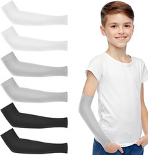 Basketball Arm Sleeve Youth 3 Pairs Youth Compression Sleeve Volleyball Basketba