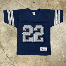 Vintage Logo 7 Emmitt Smith #22 Jersey Youth Medium USA Made Cowboys