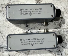HP 355D & 355D VHF Attenuators Hewlett Packard Vintage Made in USA Parts Only