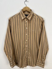 Vintage BURBERRY London Beige Striped Shirt Mens Size M