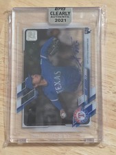 Kohei Arihara 2021 Topps Clearly Authentic On Card Auto Rookie RC Texas Rangers. rookie card picture
