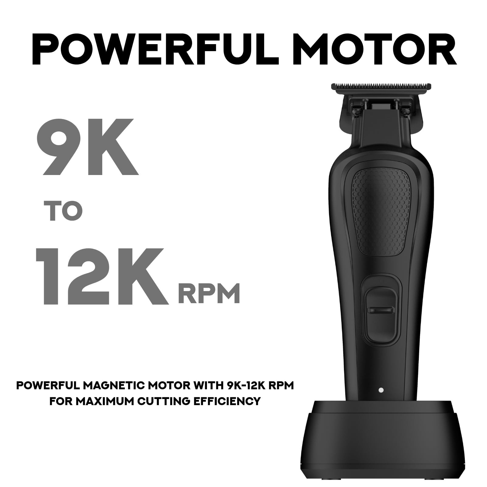 Supreme Trimmer Darkstar 82 Metal Body Barber Trimmer w. Magnetic Vector Moto...