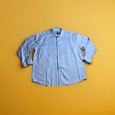 Pronto Uomo Non-Iron Slim Fit Dress Shirt Men's Sz- 18-34/35 Light Blue