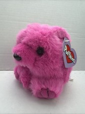 Vintage 1994 Puffkins Rosie The Pink Bear 4" Plush Stuffed Animal Toy Swibco Tag