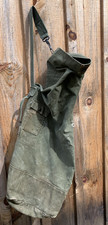 vintage US Military olive drab canvas top-load duffel bag used Vietnam Era 