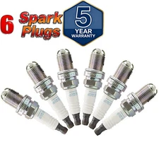 Set of 6 NGK 3199 Laser Platinum Spark Plugs BKR6EQUP
