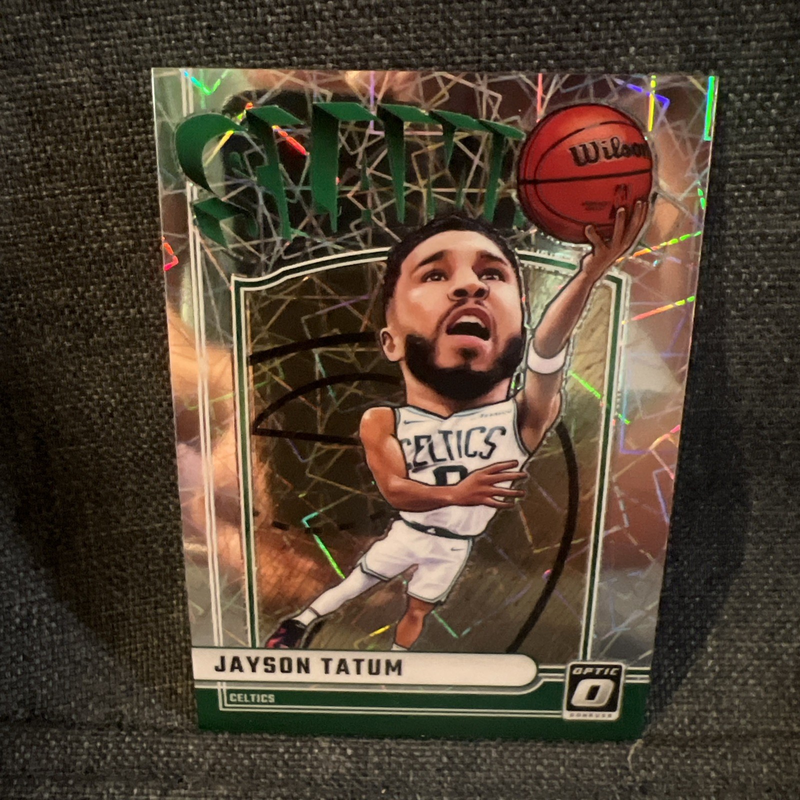 2024-25 PANINI DONRUSS OPTIC JAYSON TATUM SLAMMY #4, LAZER SSP