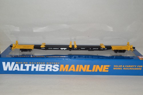 Tren remolque Walthers TTX escala HO 85' G85 contenedor columna vertebral vagón plano VTTX 300541 | Condition: New