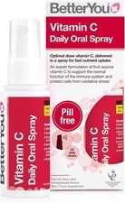 BetterYou Vitamin C Daily Oral Spray Pill-free Vitamin C Supplement 120mg - 50ml