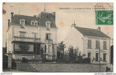 AYCP9-0834-71 - BRANGES - La poste et villa charpiot