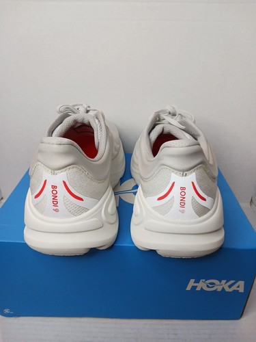 Hoka One M Bondi 9 Men's Size 11 D Light Gray White 1162011 Running Sneaker New - Picture 9 of 17