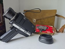 Gaf 600-XI Super 8 Movie Camera With Carrying Case Not Tested 