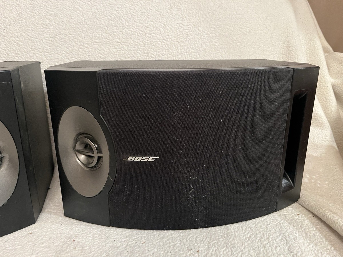 BOSE 201 Series V Bookshelf Right Left Black Speakers Pro