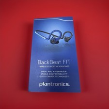 New Plantronics BackBeat Fit Bluetooth Headset Moisture Resistant Blue Sealed