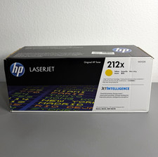 HP LaserJet 212X Yellow High Yield Toner Cartridge W2122X for M554/M555/M578