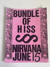 Nirvana Bundle of Hiss Concert Poster REPRINT 8.5 x11 1988 Mech Show Promo 80s