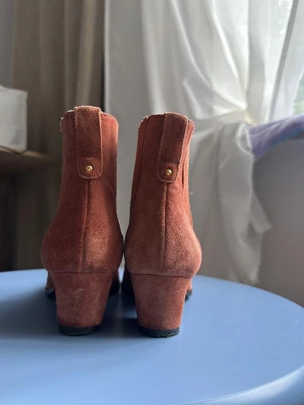 Women Sergio Rossi Boots Orange Suede 36.5 - Bild 2 von 4