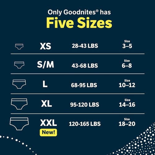 Comfortable XXL Nighttime Underwear for Girls - 8 Pack with Quicksorb Technology - Picture 5 of 12