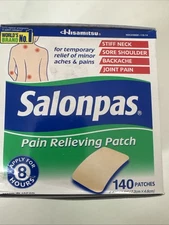 Salonpas Pain Relieving Patch- 140 Patche Exp 03/26