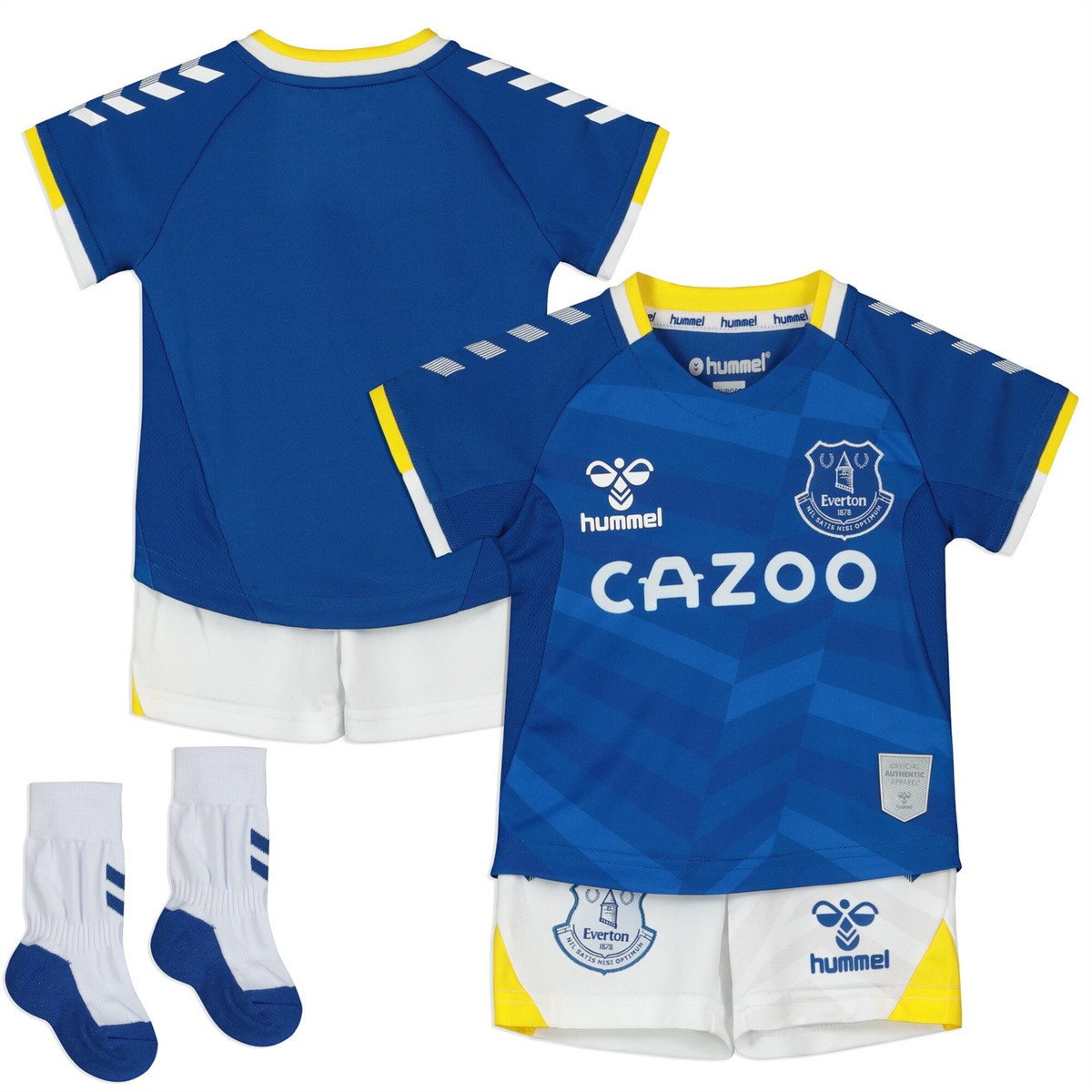 Everton Football Mini Kit Hummel Home Infant Kit New UK