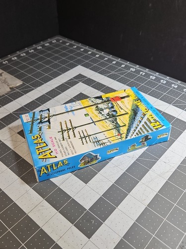 Atlas 775 Scala HO Set pali telefonici 12 pezzi aperti completi di scatola originale - Foto 7 di 13