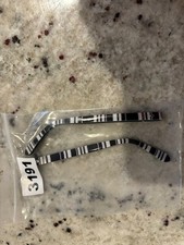 Kate Spade Jayla 0QG9 Black White Striped Replacement Eyeglass Temple Arms 135mm