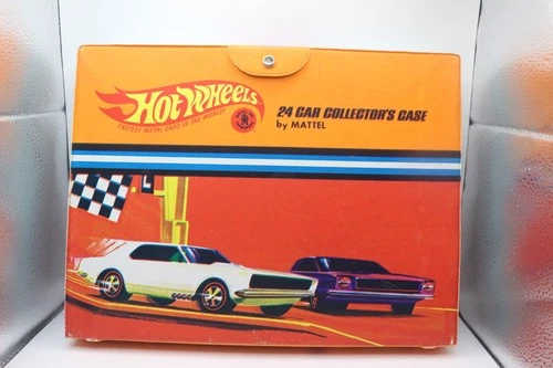 HOT WHEELS RED LINE 24 CAR ORANGE COLLECTOR'S CASE BY MATTEL