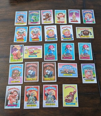 BULK LOT 25 Garbage Pail Kids 1980s Sticker Trading Cards Vintage - Some DUPES
