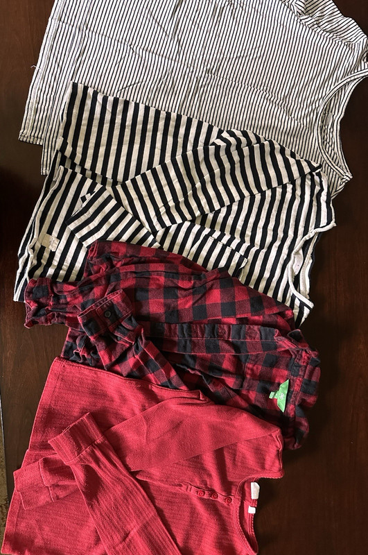 Girls Clothing Lot Cotton Tops Shirts Dresses Striped Plaid