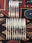 17 Sterling Silver Reed & Barton Diamond Pattern Knives With Stainless Blades