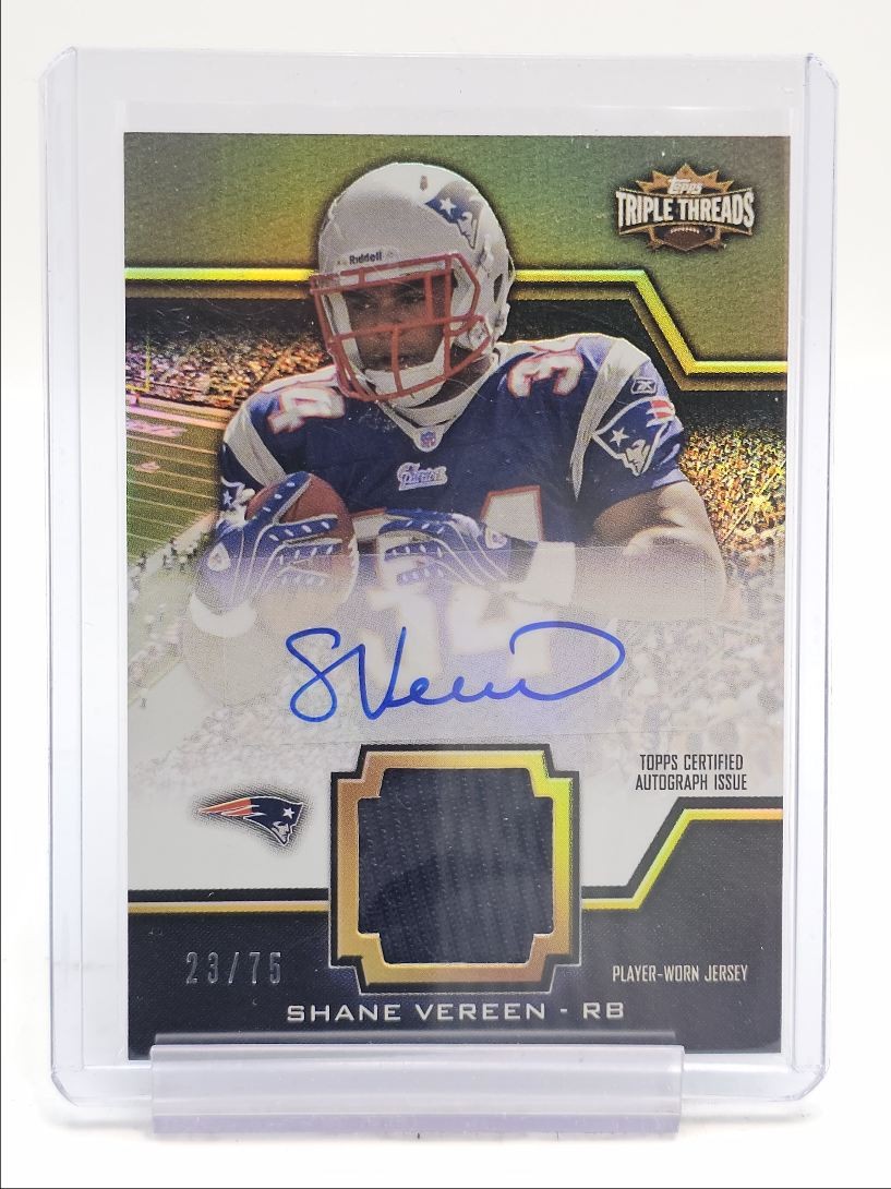 Shane Vereen Topps Triple Threads Unity Relic Autograph #57 Sepia