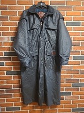 Vintage Woolrich duster coat Aztec trench barn long jacket USA Large Blanket