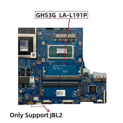 Acer Predator Helios 300 PH315-54 Motherboard i7-11800H RTX3060 RTX3070 LA-L191P - Picture 2 of 6