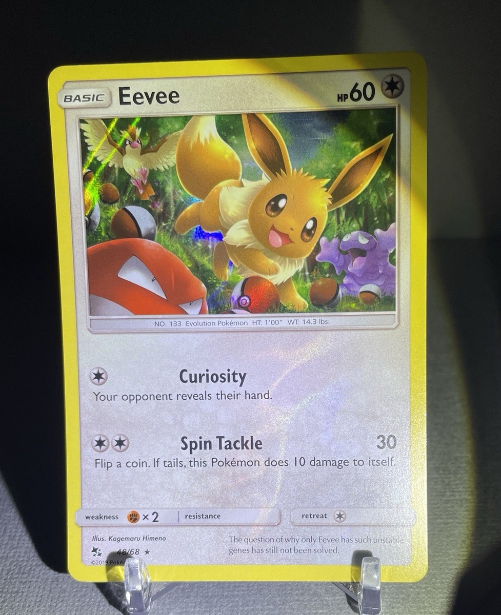 Holo Bleed Error Eevee 48/68 - Hidden Fates - Holo Rare NM | eBay