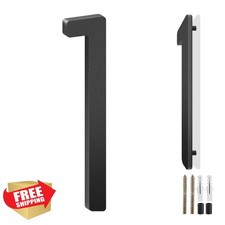 4 Inch Floating Aluminum House Numbers, Modern Metal Letters, House Address N...