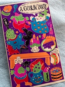 1980s Vintage Sticker Sandylion Maxi Activity Goblin Party 1984