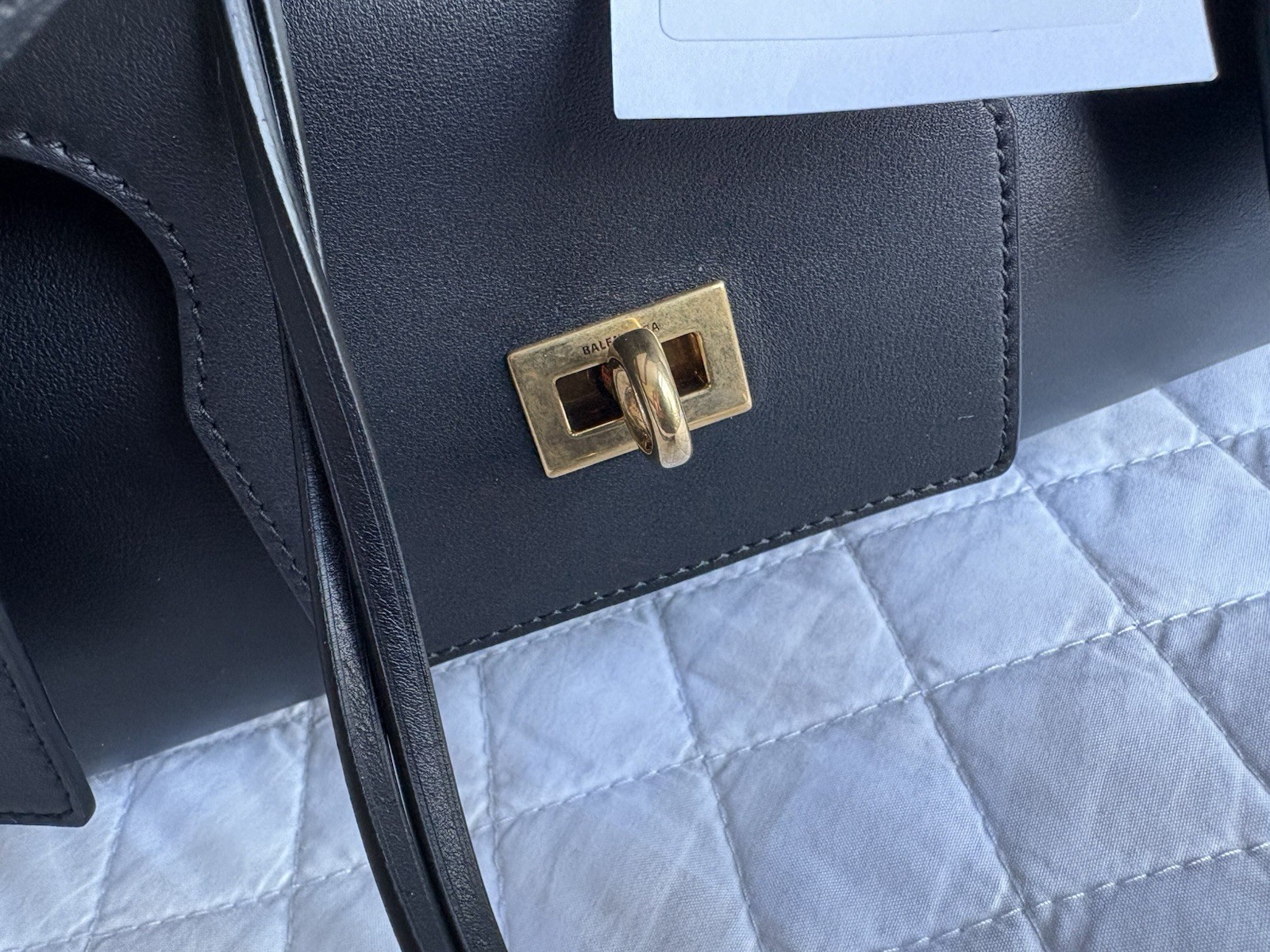 BALENCIAGA Women's Bel Air Medium Calfskin Leather Tote thumbnail 5