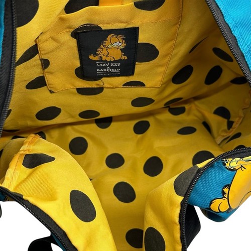 Lazy Oaf X Garfield Mini Duffle Bag Teal Cat Purse Crossbody Shoulder Strap - Picture 5 of 5