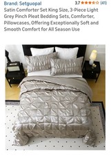Modern Heirloom 3pc King Floral Ruffle Comforter Bedding Set Assorted Green