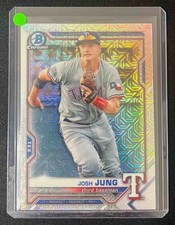2021 Bowman Josh Jung #BCP-38 Chrome Prospects Mega Box Mojo Refractor Rangers