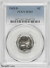 1962-D Jefferson Nickel PCGS MS65 Blast White