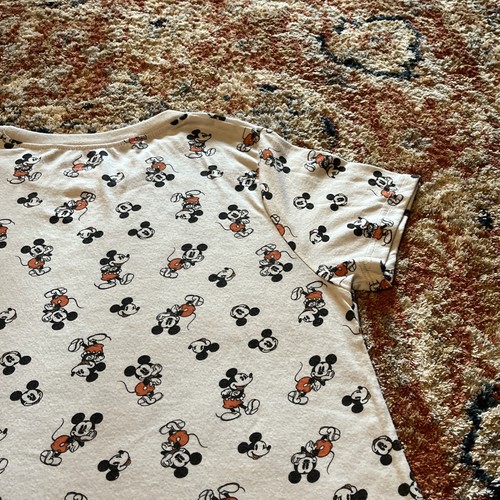 Camiseta Disney Mickey Mouse Estampado Completo Mujer Talla Mediana Gris Dibujos Animados - Imagen 13 de 14