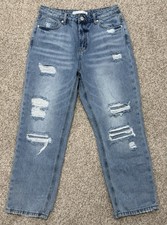 Altar  d State Ceros Women Denim jeans 27 X 26 Cotton Distressed High Rise Waist