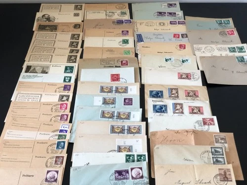 50 x GERMANY THIRD REICH  COVERS FDC POSTCARD COLLECTION --  SEE SCAN