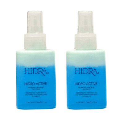 2 bottles Hidra Hidro Active Two Phase Hydrating Treatment 3.7 oz