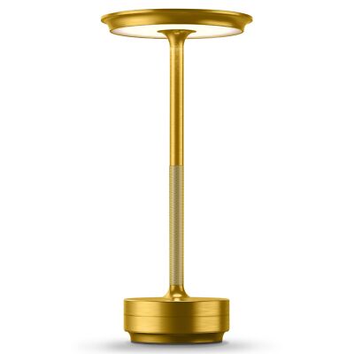 LED Rechargeable Cordless Table Lamp, Battery Operated Stepless Dimming Moder...