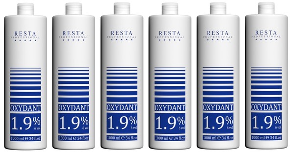 6X Resta Professional Creme Oxydant Mit Fruchtduft 1,9% 1000 Ml-image