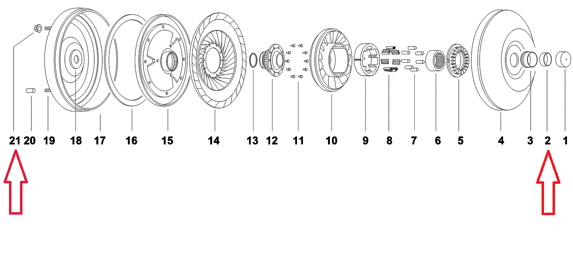 Torque Converter Nuts & HubBushing for Mazda G4A G4AHL, Ford 4EAT DA
