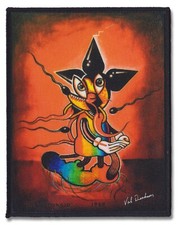 Val Denham Sew-on Patch Mickey Abstract Art Industrial Punk