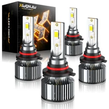 Xwqhjw LED Headlight Bulbs Conversion Kit 9005 9006 HiLo Beams Bright White